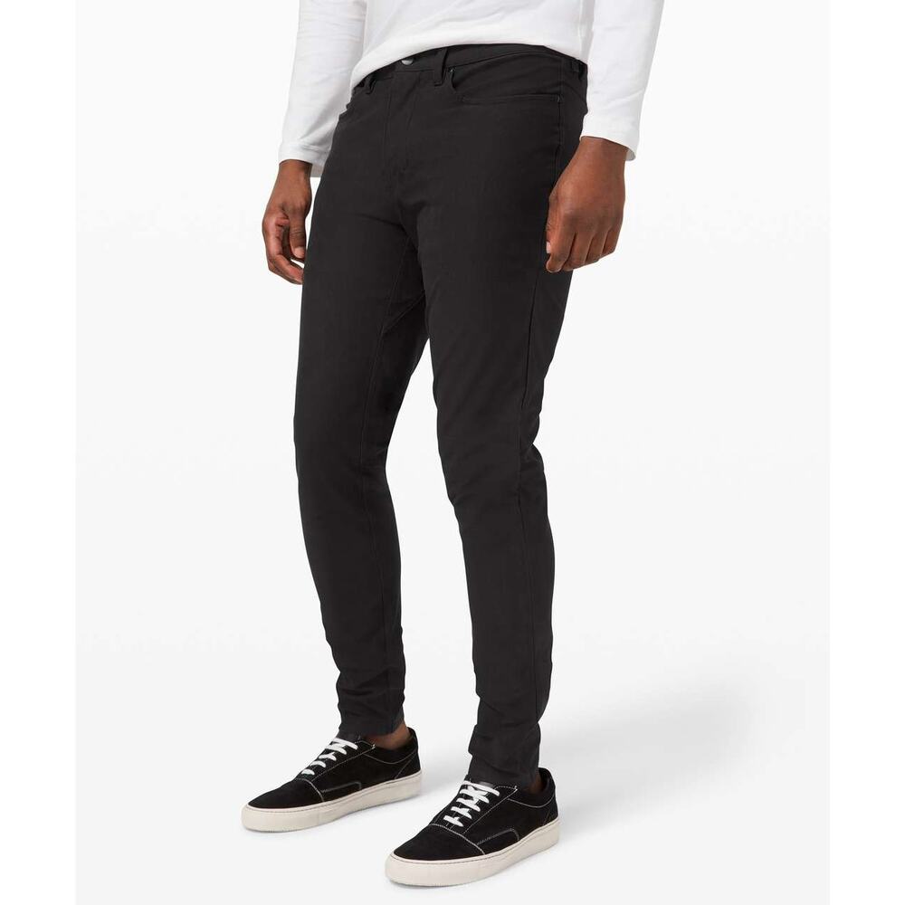 Lululemon ABC Pant Skinny Utilitech Black Men's Size 32 x 35 Excellent Condition